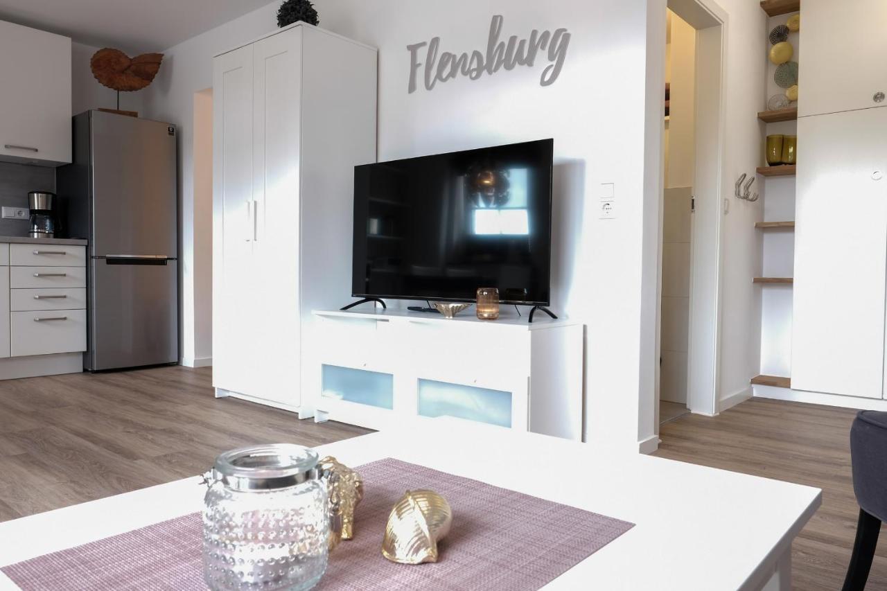 Fewo1846 Strandresidenz Wassersleben - Muschelnest - Stilvolles Studioapartment Mit Balkon Harrislee Zewnętrze zdjęcie